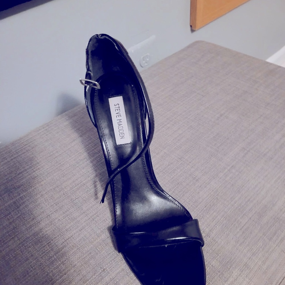 Open toed stiletto sandals by Steve Madden